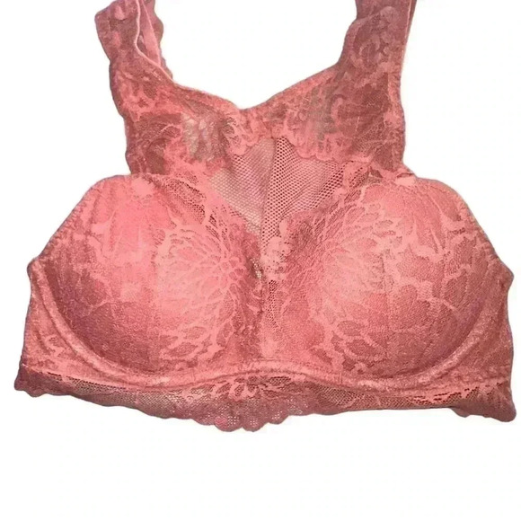 Bundle of 2 Victoria secret/pink size XS bralettes. VGUC.‎ Burgundy & rose - Picture 8 of 13